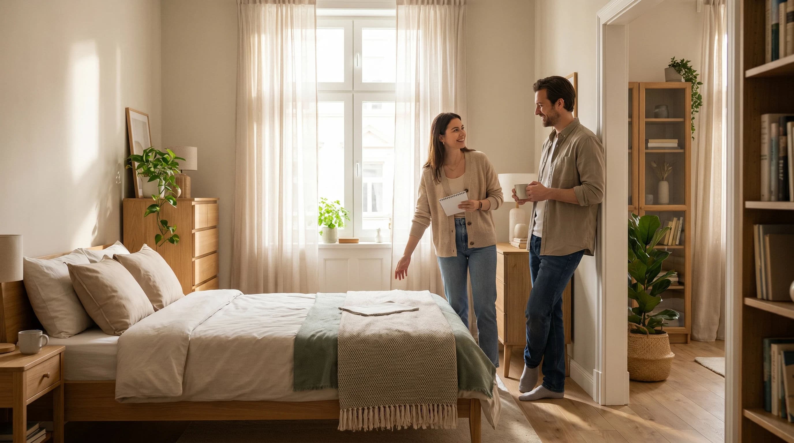 Praktisches Gespräch über Wohnungsertrag und Eigentümerkosten. Temat SEO: mit einer Wohnung Geld verdienen.
