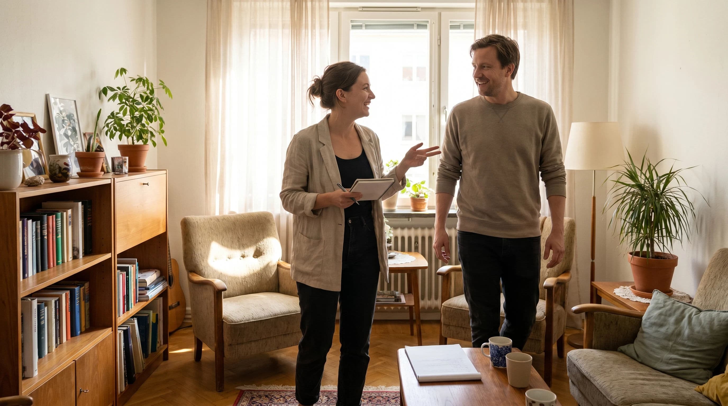 Beratung in der Wohnung vor Verkauf, Vermietung oder Betreiberlösung. Temat SEO: ich habe eine Wohnung was tun.