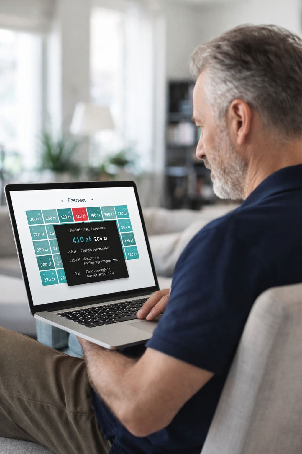 Eigentümer prüft Mietpreise - Preisalgorithmus von BookingHost